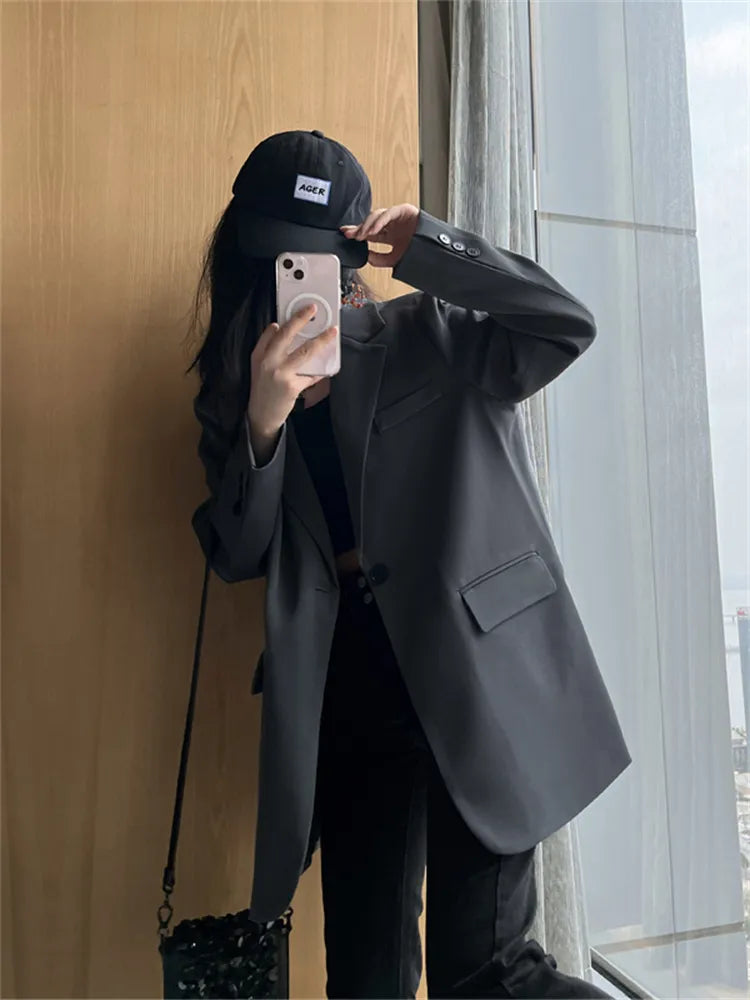 Women's Single Button Blazer